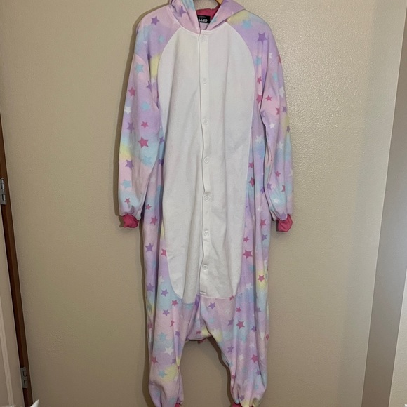 Adult Unicorn One Size Onesie Pajamas - Picture 1 of 9